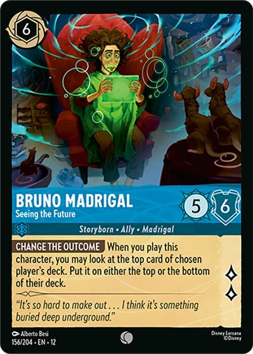 Image for Bruno Madrigal - Seeing the Future (156/204) (12) - Disney Lorcana