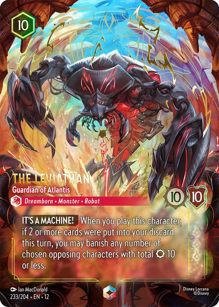 Image for The Leviathan - Guardian of Atlantis (Enchanted) (233/204) (12) - Disney Lorcana