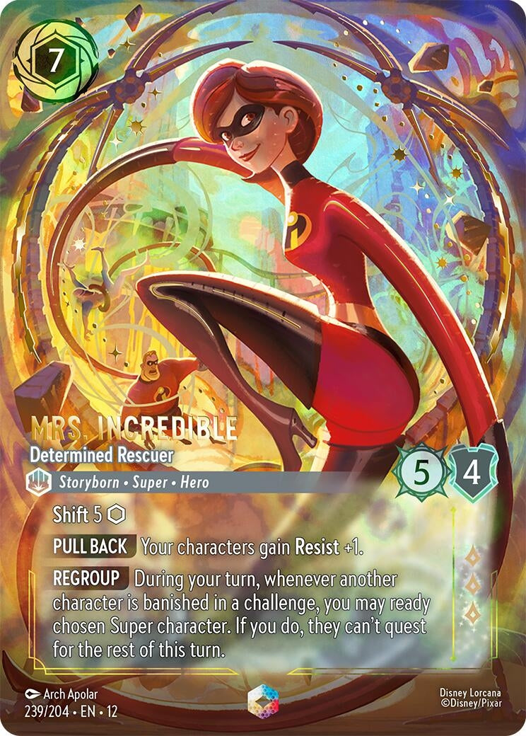 Image for Mrs. Incredible - Determined Rescuer (Enchanted) (239/204) (12) - Disney Lorcana