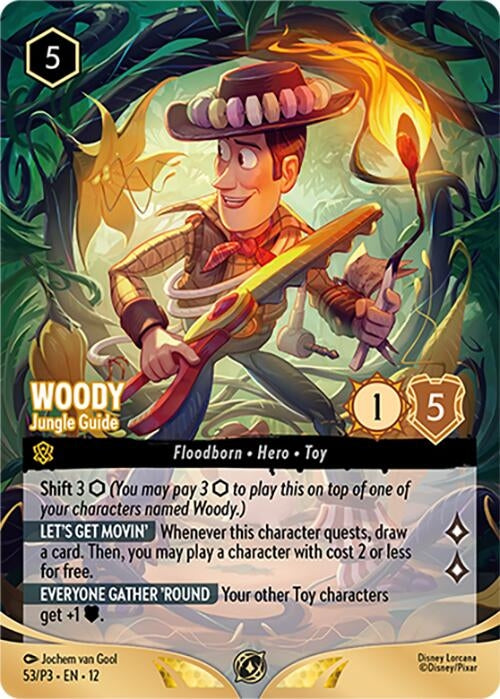 Image for Woody - Jungle Guide (Store Championship Participant) (53) (DLPC) - Disney Lorcana