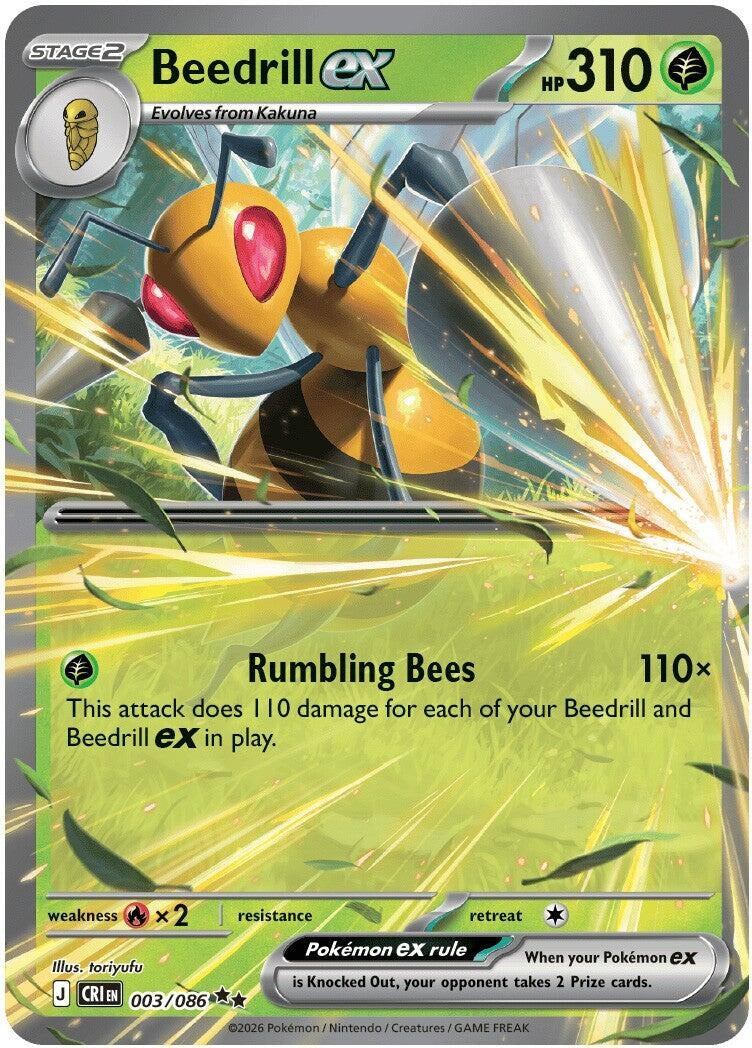 Image for Beedrill ex (003/086) (CRI) - Pokemon