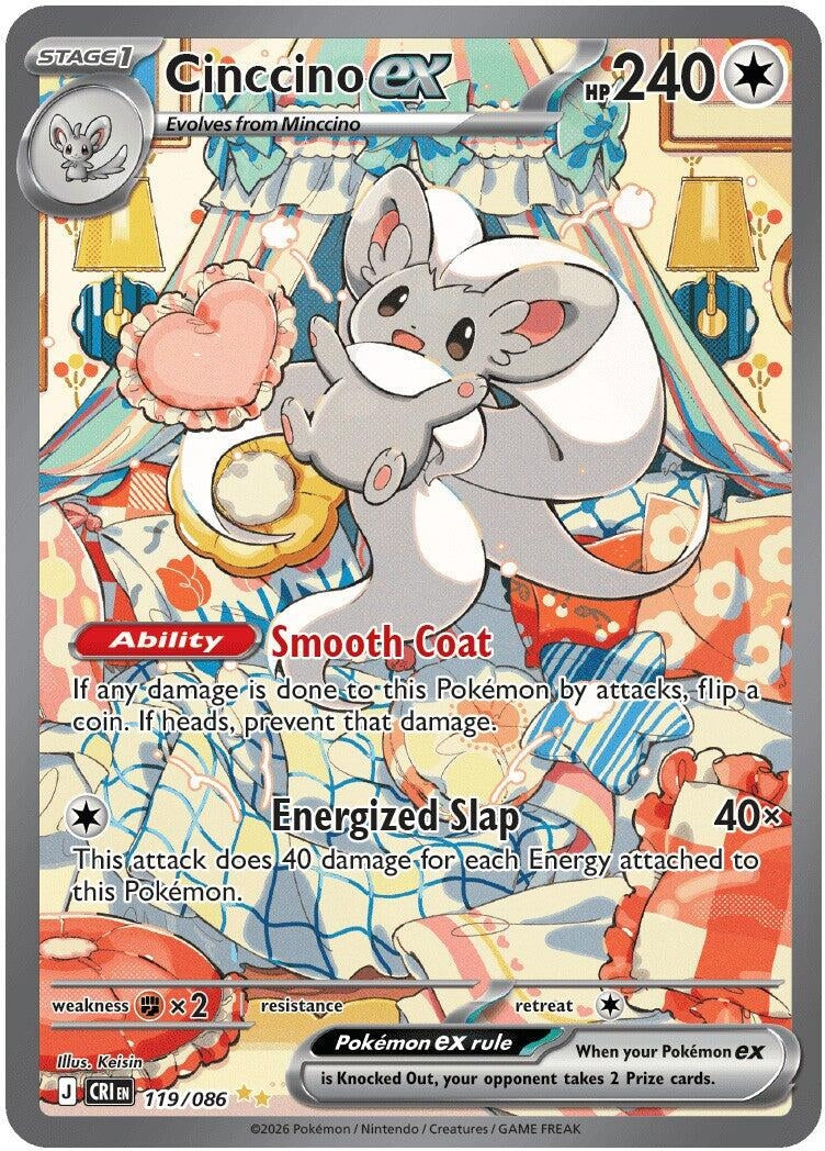 Image for Cinccino ex (119/086) (CRI) - Pokemon
