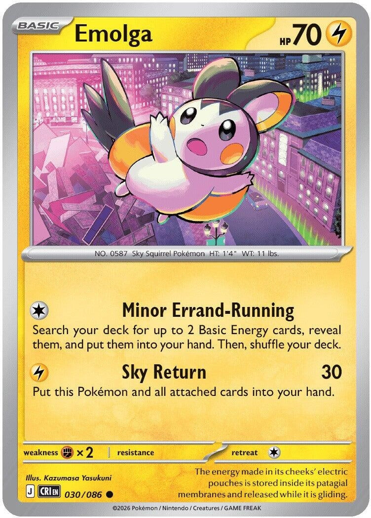 Image for Emolga (030/086) (CRI) - Pokemon