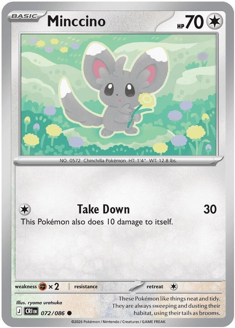 Image for Minccino (072/086) (CRI) - Pokemon