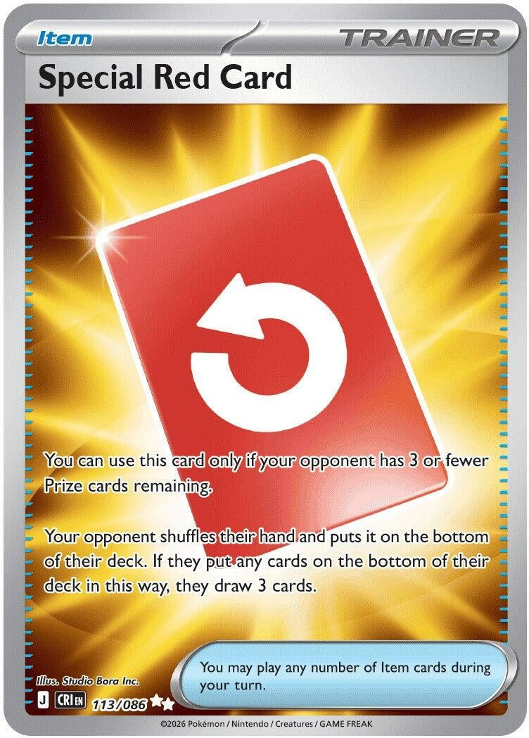 Image for Special Red Card (113/086) (CRI) - Pokemon