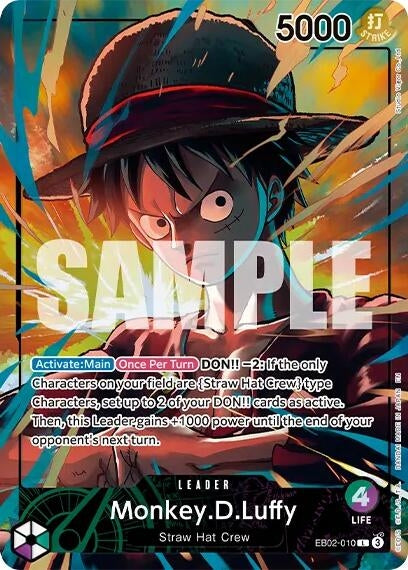 Image for Monkey.D.Luffy (Official Playmat Limited Edition Vol.5) (EB02-010) (OP-PR) - One Piece Card Game