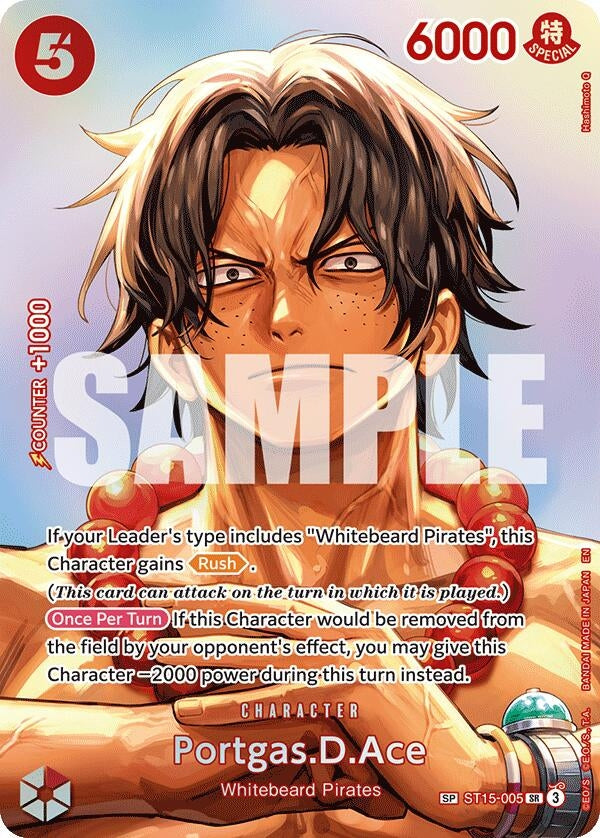Image for Portgas.D.Ace (SP) (ST15-005) (OP16) - One Piece Card Game