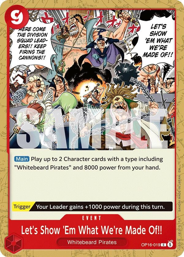 Image for Let's Show 'Em What We're Made Of!! (OP16-019) (OP16) - One Piece Card Game