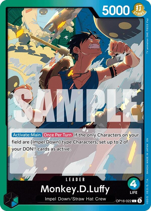 Image for Monkey.D.Luffy (022) (OP16-022) (OP16) - One Piece Card Game