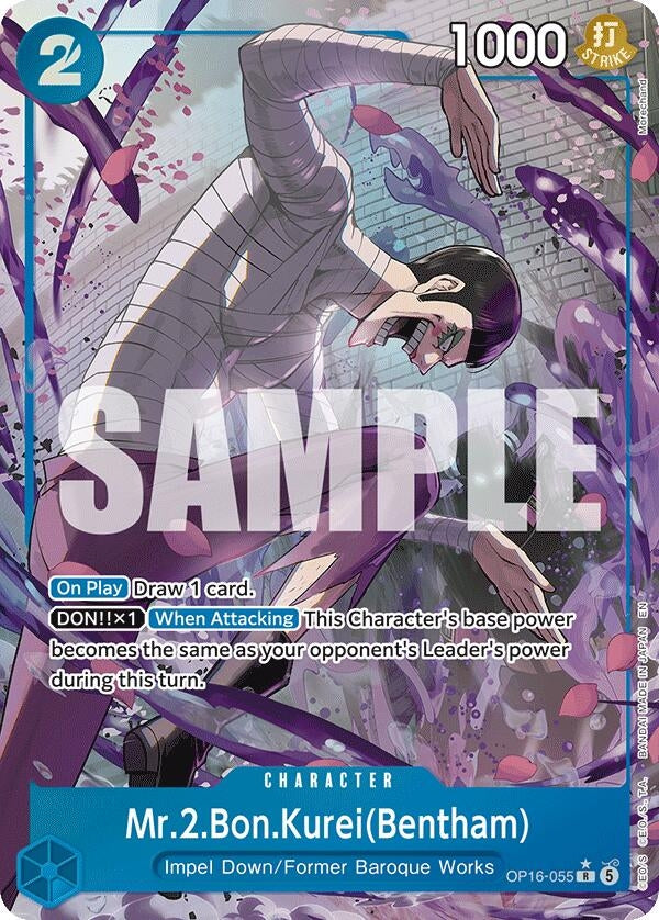 Image for Mr.2.Bon.Kurei(Bentham) (055) (Alternate Art) (OP16-055) (OP16) - One Piece Card Game