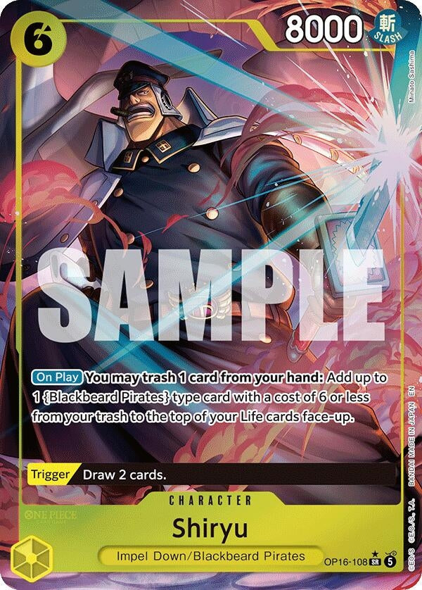Image for Shiryu (Full Art) (OP16-108) (OP16) - One Piece Card Game
