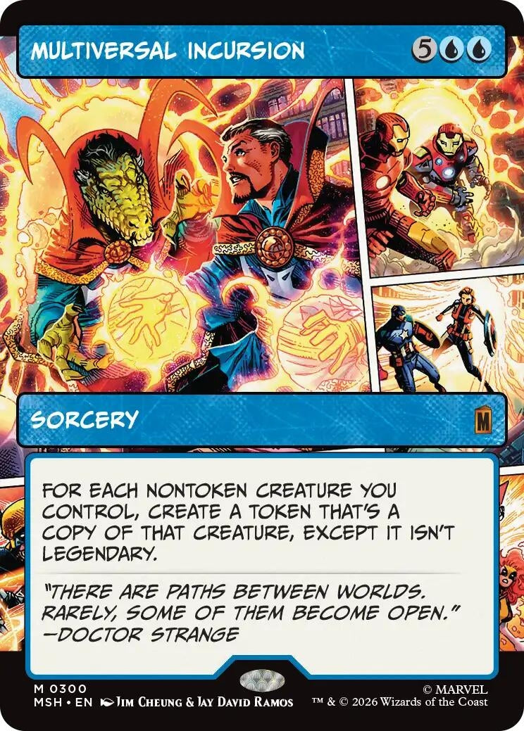 Image for Multiversal Incursion (Borderless) (300) (MSH) - Magic: The Gathering