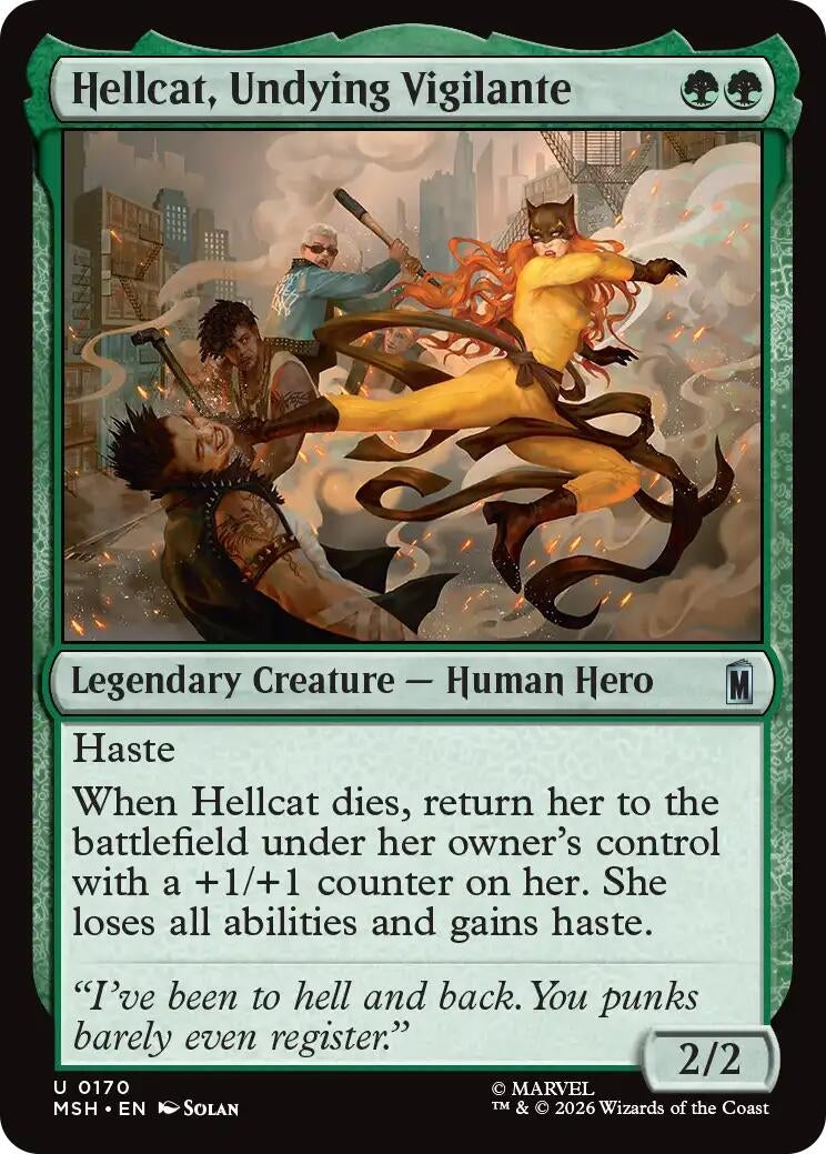 Image for Hellcat, Undying Vigilante (170) (MSH) - Magic: The Gathering