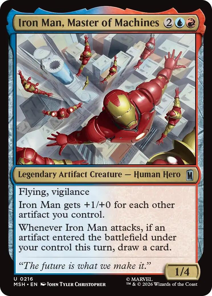 Image for Iron Man, Master of Machines (216) (MSH) - Magic: The Gathering