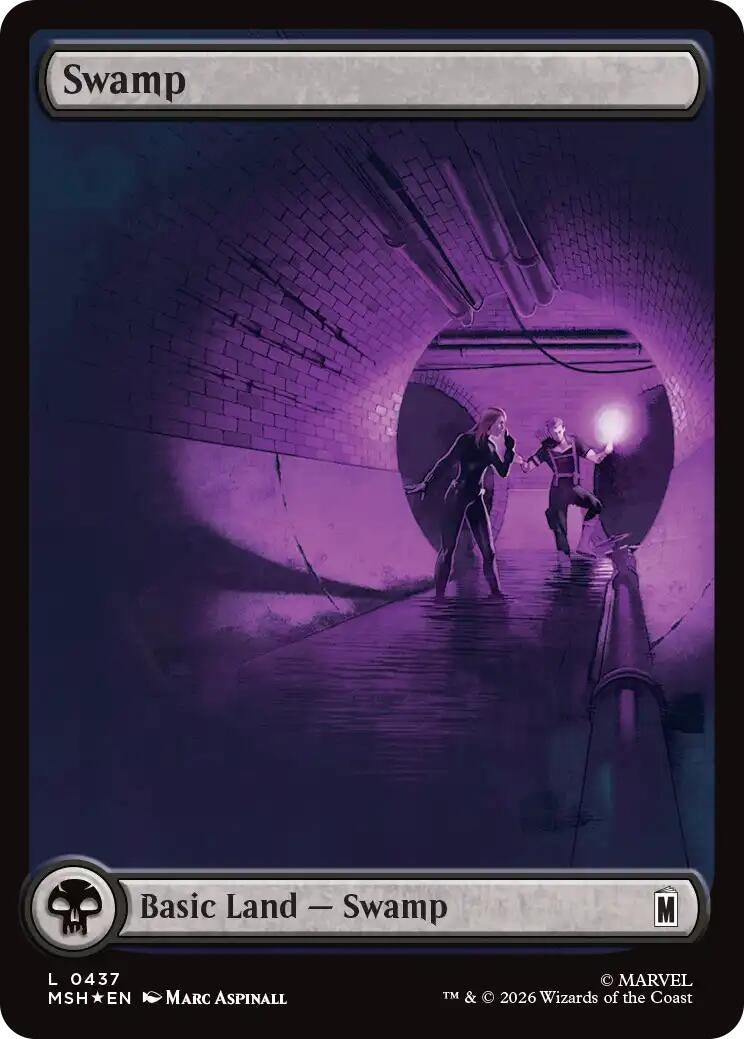 Image for Swamp (0437) (Surge Foil) (437) (MSH) - Magic: The Gathering