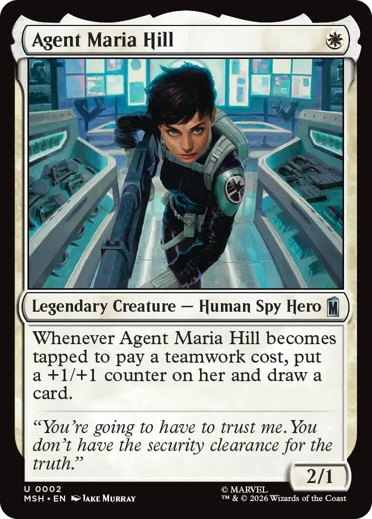 Image for Agent Maria Hill (2) (MSH) - Magic: The Gathering