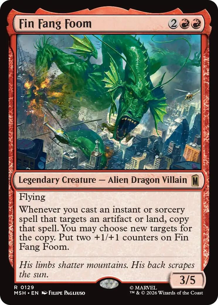 Image for Fin Fang Foom (129) (MSH) - Magic: The Gathering