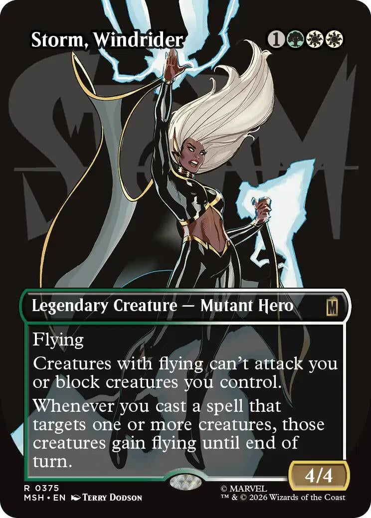 Image for Storm, Windrider (Borderless) (375) (MSH) - Magic: The Gathering