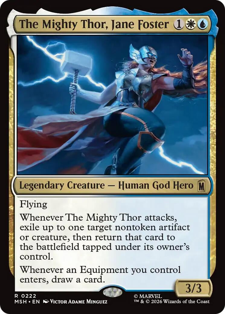 Image for The Mighty Thor, Jane Foster (222) (MSH) - Magic: The Gathering