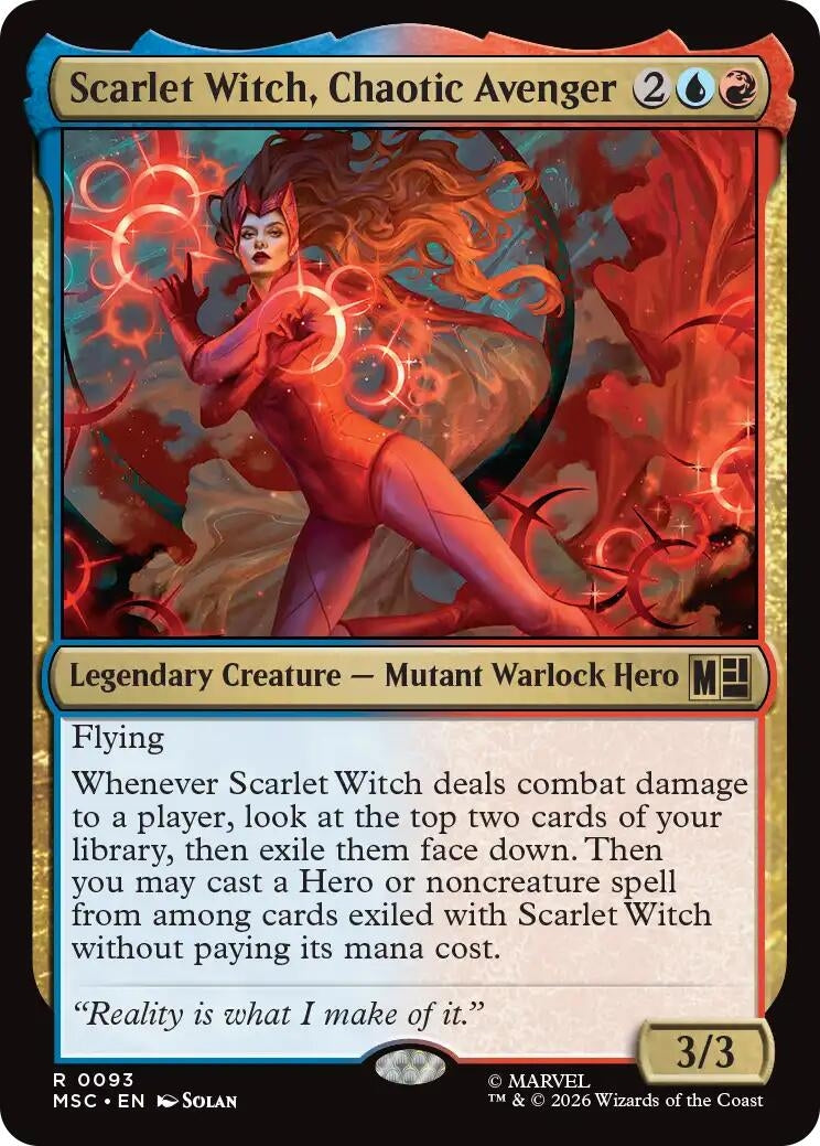 Image for Scarlet Witch, Chaotic Avenger (Surge Foil) (93) (MSC) - Magic: The Gathering
