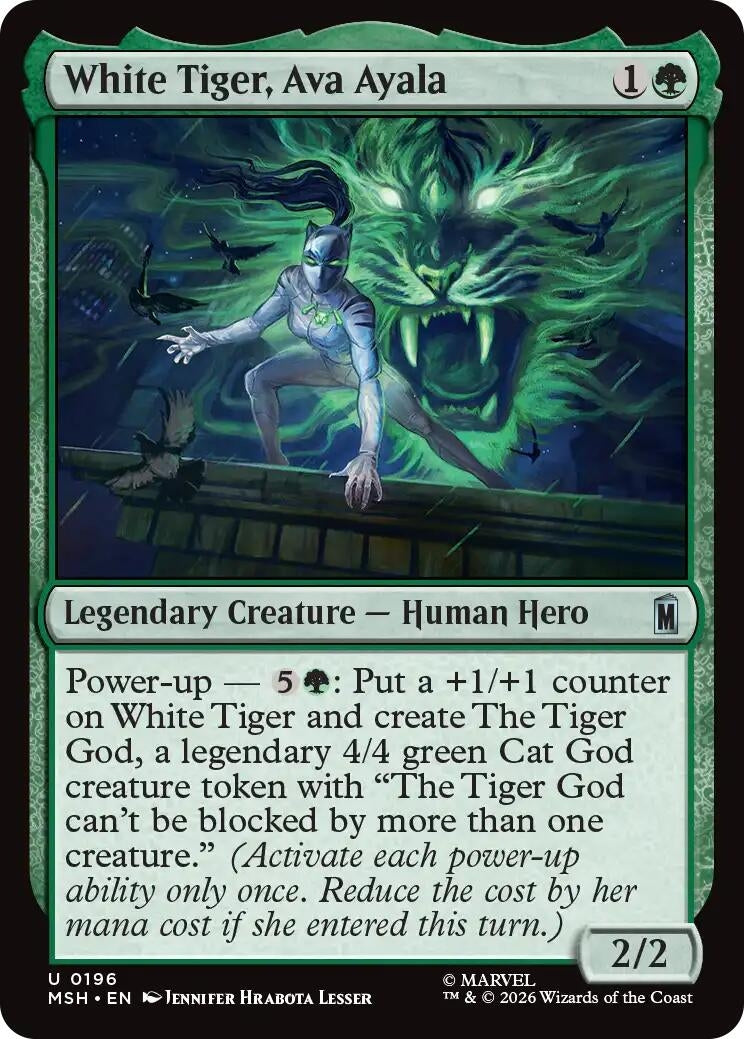 White Tiger, Ava Ayala (196) (MSH)