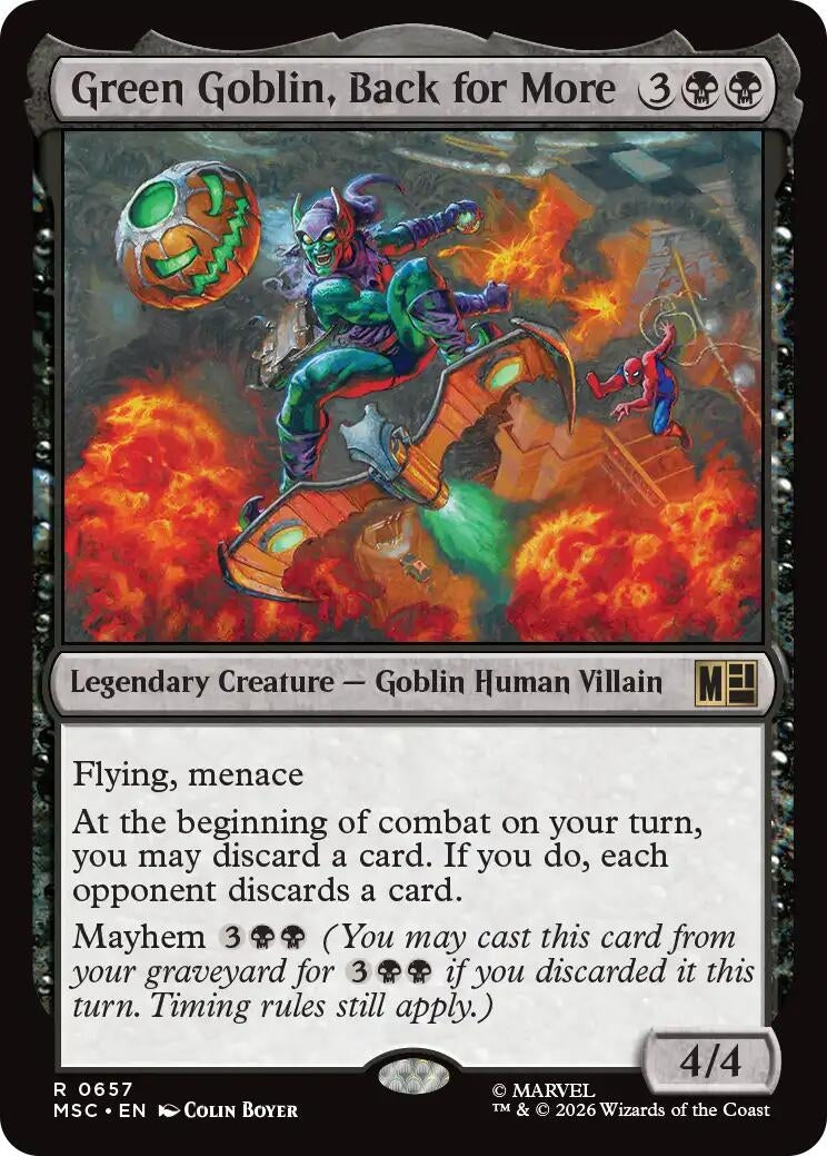 Image for Green Goblin, Back for More (657) (MSC) - Magic: The Gathering