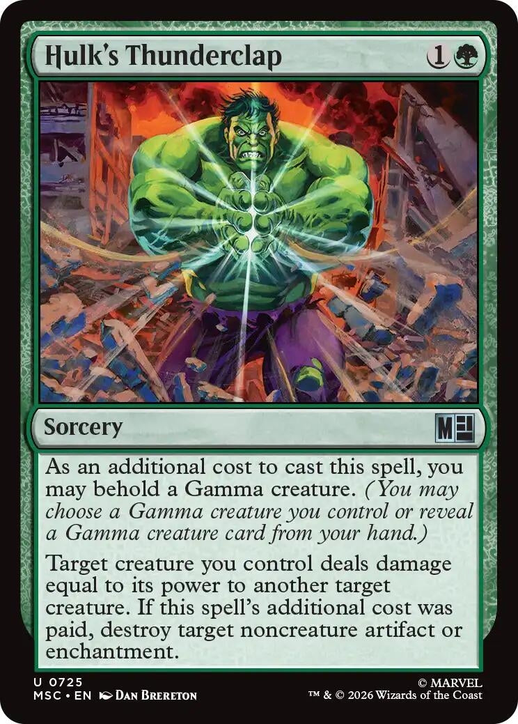 Image for Hulk's Thunderclap (725) (MSC) - Magic: The Gathering