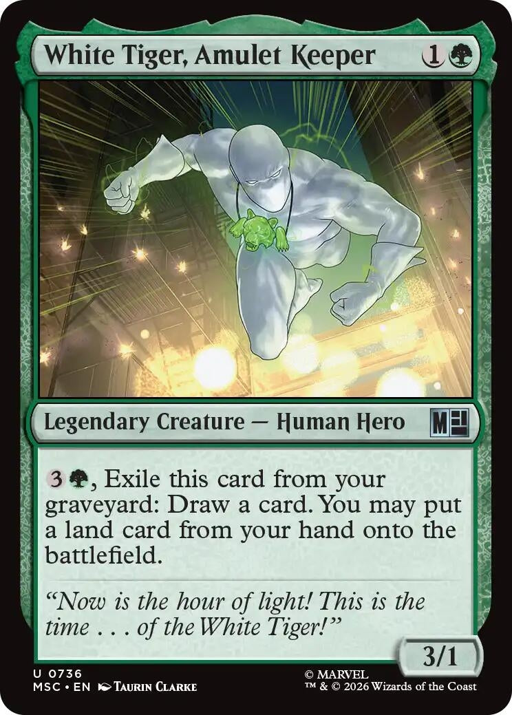 Image for White Tiger, Amulet Keeper (736) (MSC) - Magic: The Gathering