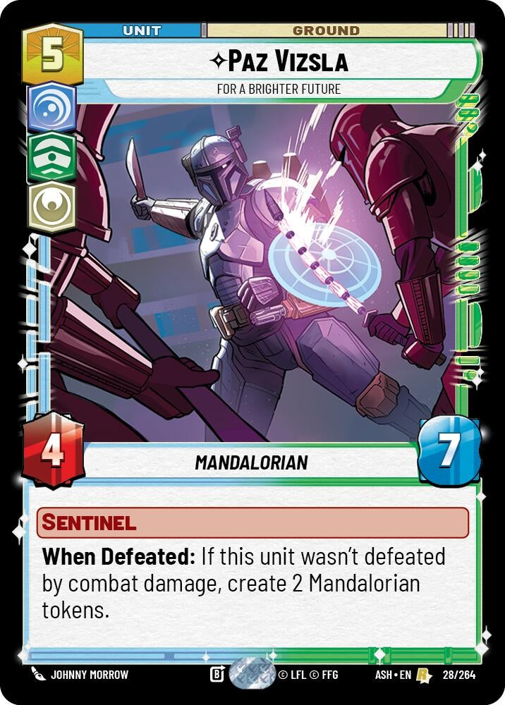 Image for Paz Vizsla - For a Brighter Future (28/264) (ASH) - Star Wars: Unlimited