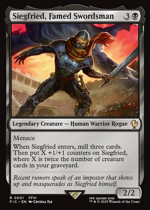 Siegfried, Famed Swordsman - Final Fantasy Commander - 51