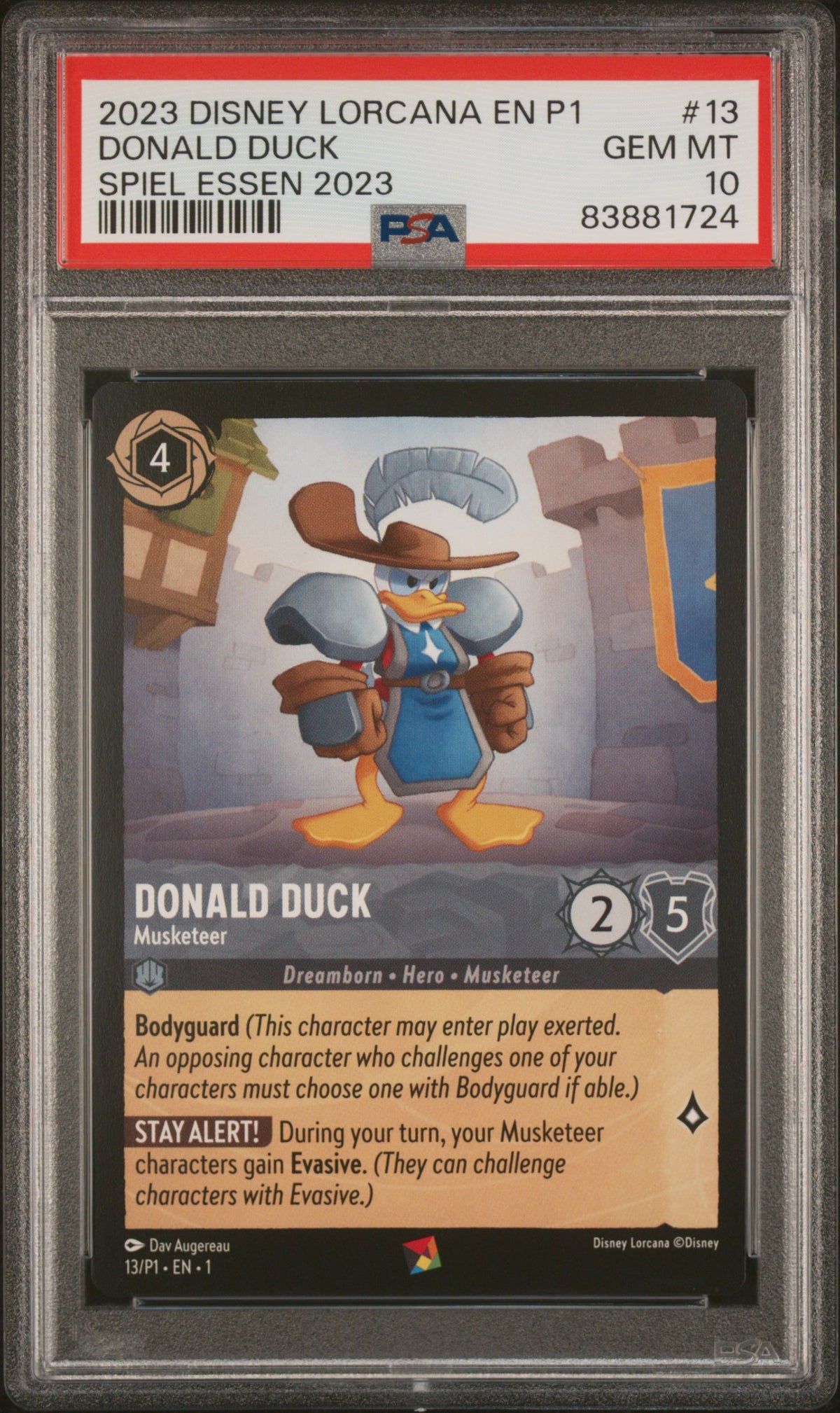 DONALD DUCK SPIEL ESSEN 2023 2023 DISNEY LORCANA EN P1-PROMO PSA GEM MT 10
