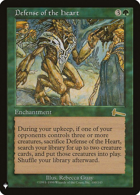 Defense of the Heart - The List - ULG-100