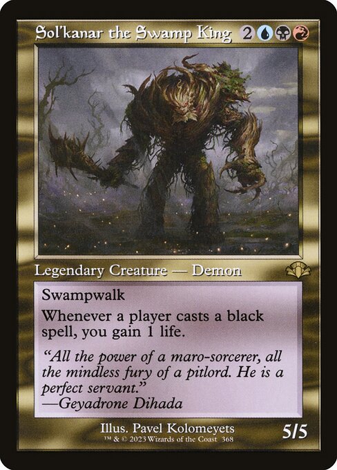 Sol'kanar the Swamp King - Dominaria Remastered - 368