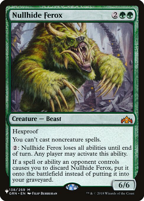 Nullhide Ferox - The List - GRN-138