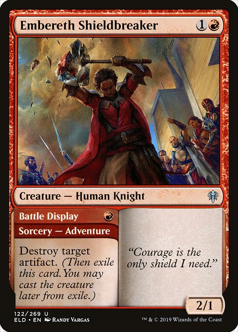 Embereth Shieldbreaker // Battle Display - Throne of Eldraine - 122