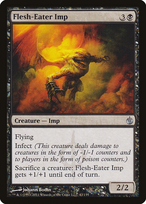 Flesh-Eater Imp - Mirrodin Besieged - 42