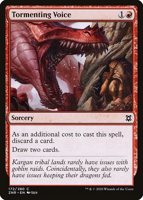 Tormenting Voice - Zendikar Rising - 172