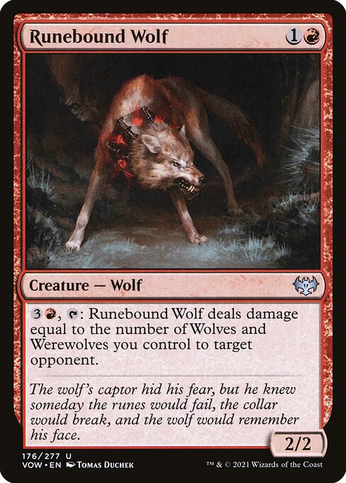 Runebound Wolf - Innistrad: Crimson Vow - 176