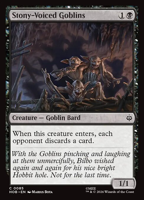 Stony-Voiced Goblins - The Hobbit - 85