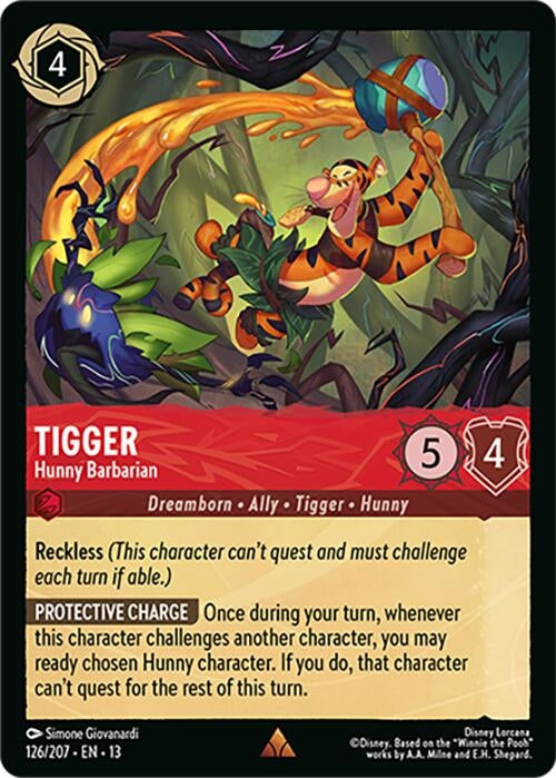 Image for Tigger - Hunny Barbarian (126/204) (13) - Disney Lorcana