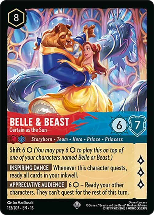 Image for Belle & Beast - Certain as the Sun (132/204) (13) - Disney Lorcana