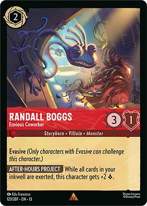 Image for Randall Boggs - Envious Coworker (123/204) (13) - Disney Lorcana