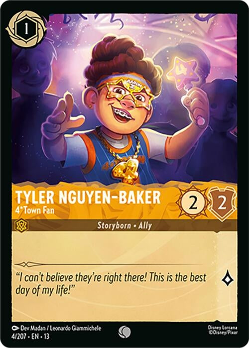 Image for Tyler Nguyen-Baker - 4*Town Fan (4/204) (13) - Disney Lorcana