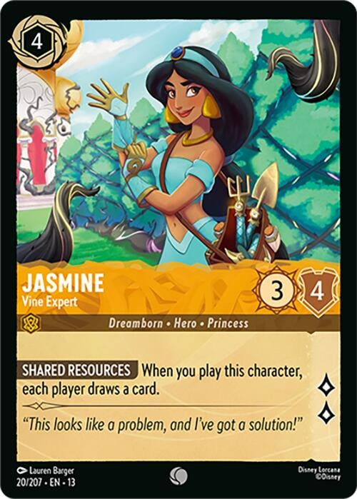 Image for Jasmine - Vine Expert (20/204) (13) - Disney Lorcana