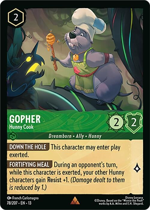 Image for Gopher - Hunny Cook (78/204) (13) - Disney Lorcana