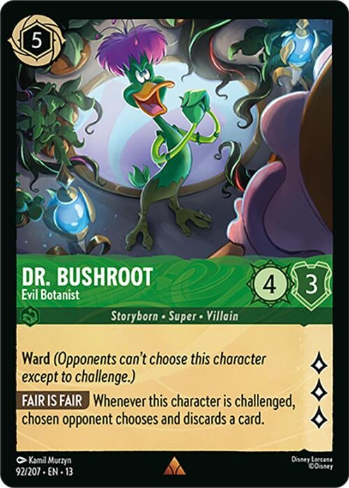 Image for Dr. Bushroot - Evil Botanist (92/204) (13) - Disney Lorcana