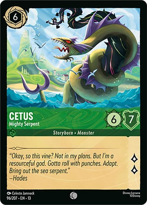 Image for Cetus - Mighty Serpent (96/204) (13) - Disney Lorcana