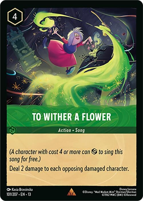 Image for To Wither a Flower (101/204) (13) - Disney Lorcana