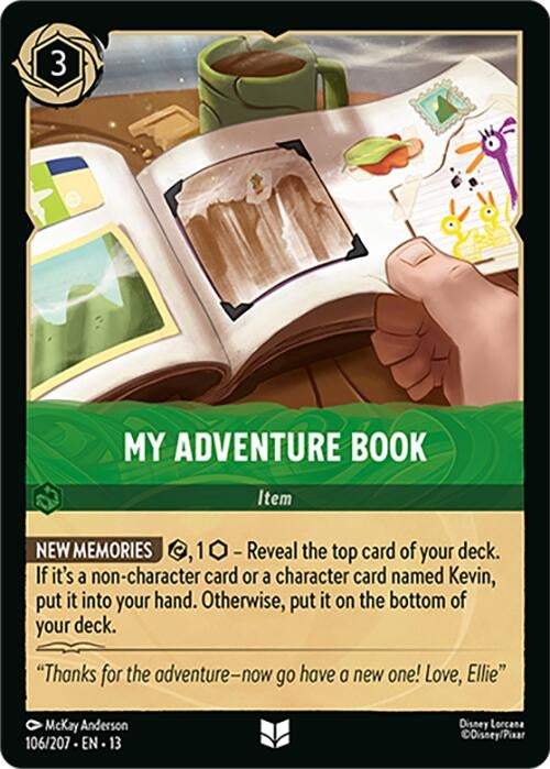 Image for My Adventure Book (106/204) (13) - Disney Lorcana