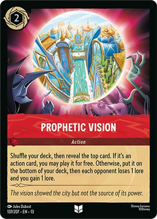 Image for Prophetic Vision (137/204) (13) - Disney Lorcana